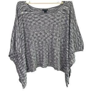Lane Bryant Oversized Stretchy Cap Sleeves Blouse Knit Blouse 26 28 Grey #4147